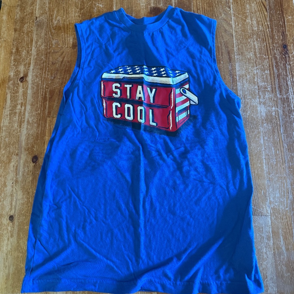 Stay Cool Patriotic Muscle Tank – Boys’ Husky XL (14-16)